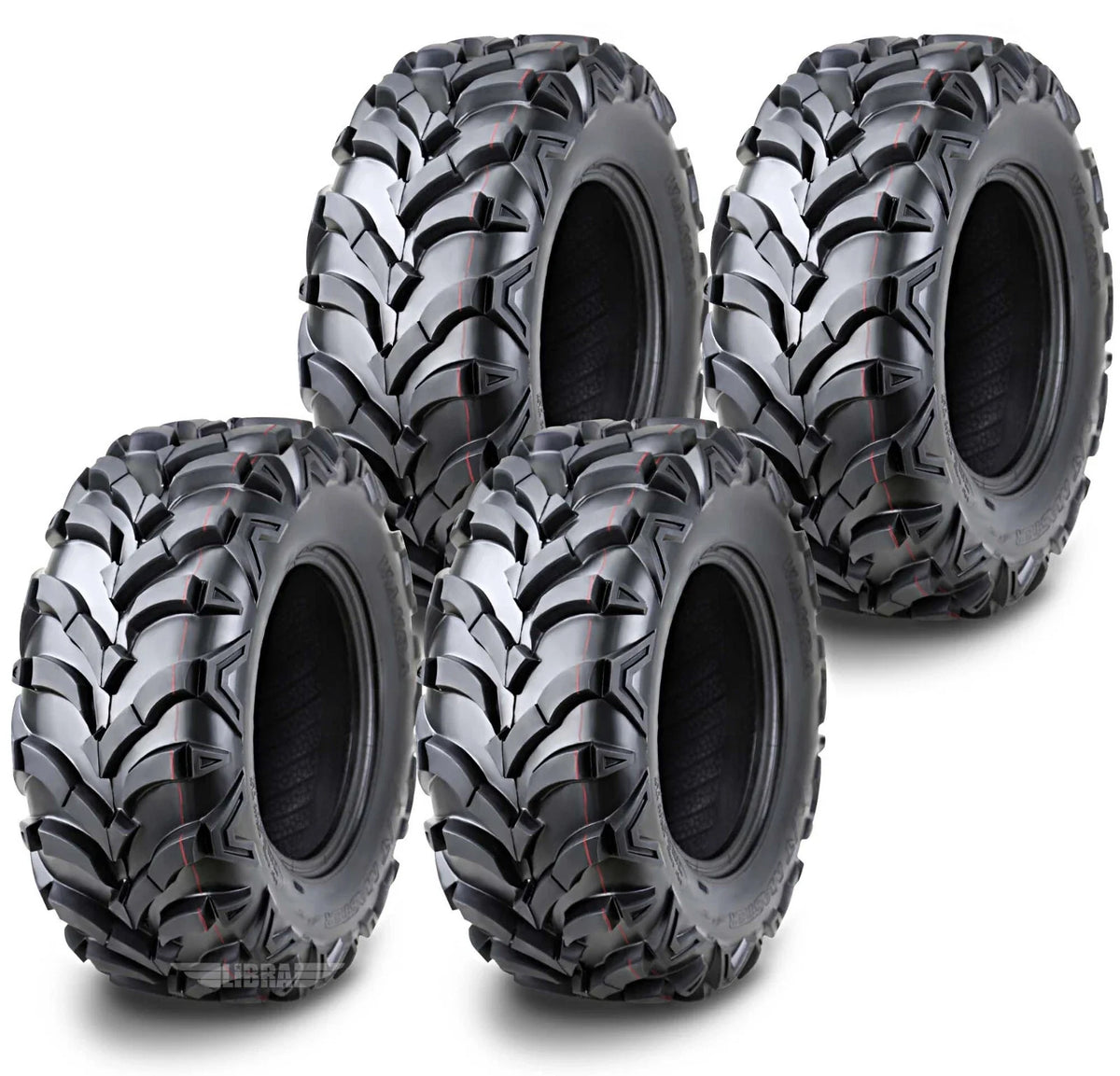 Set of 4 Wanda ATV Tires 25x8-12 for Cfmoto CFORCE 400 (2016)