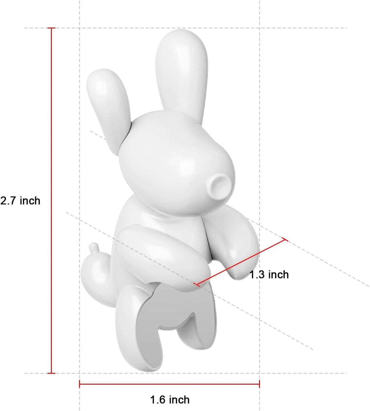 Dog Mode Mini Screen Decoration for Tesla Model Y (2026) - White
