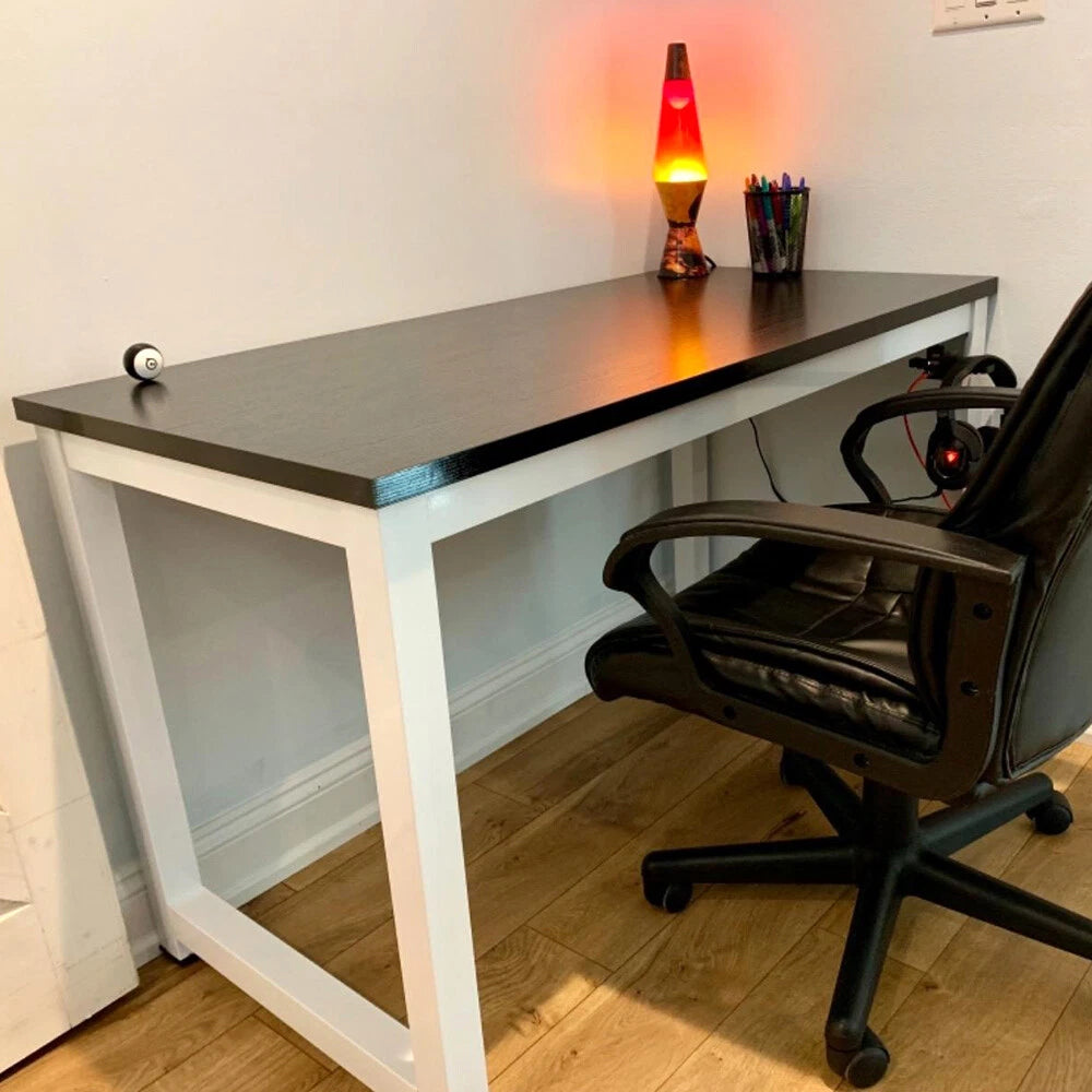 Wood Computer Table for Home Office (55.11'', V-04CDA0014ABK)