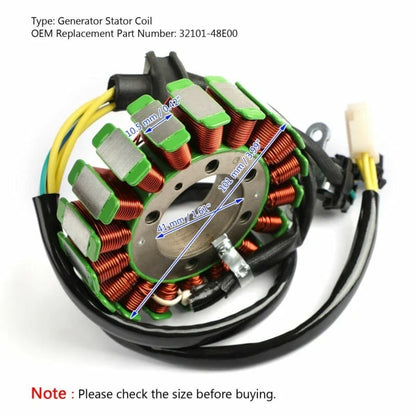 Generator Stator Coil for Suzuki VZ800 Marauder 800 (1997–2004) 32101-48E00