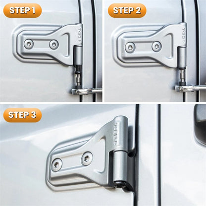 Set of 4 Door Hinge Nuts for Jeep Wrangler JK JKU JL JLU (2007–2020)