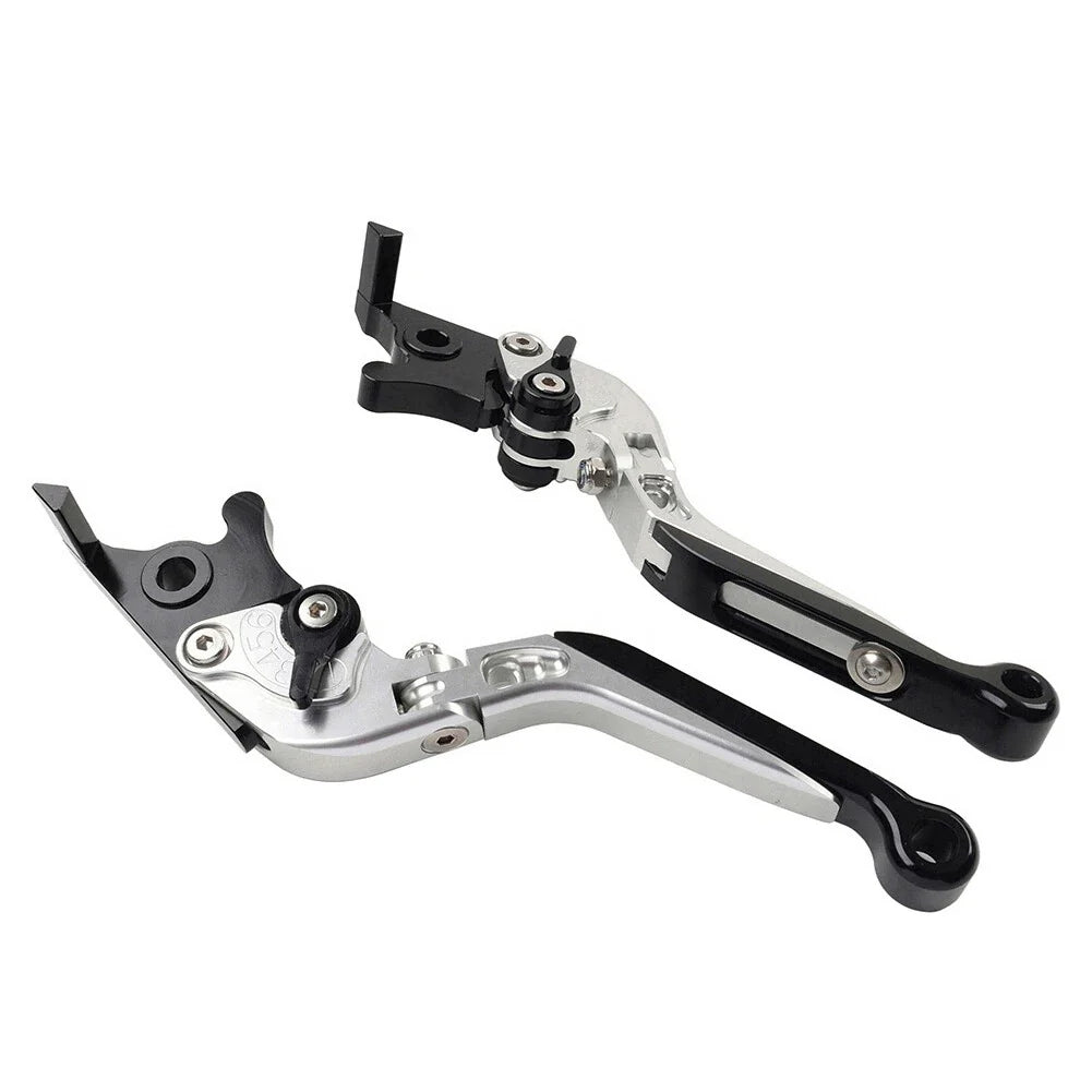 CNC Extendable Brake Clutch Levers for BMW C650GT (2011–2017), C600 Sport (2011–2016) Silver
