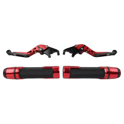 Set of 2 Red Extendable Brake Clutch Levers for BMW G310R G310GS (2017–2023)