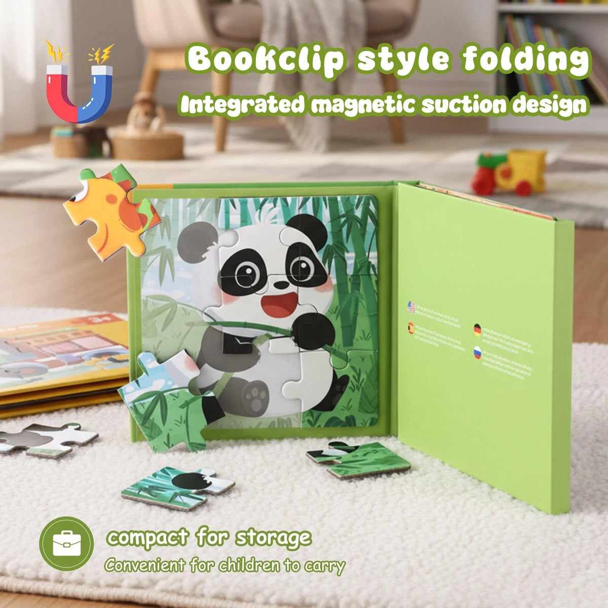 Magnetic Puzzles for Kids 3-5 Years - 3 in 1 Montessori Learning Toys