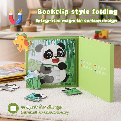 Magnetic Puzzles for Kids 3-5 Years - 3 in 1 Montessori Learning Toys