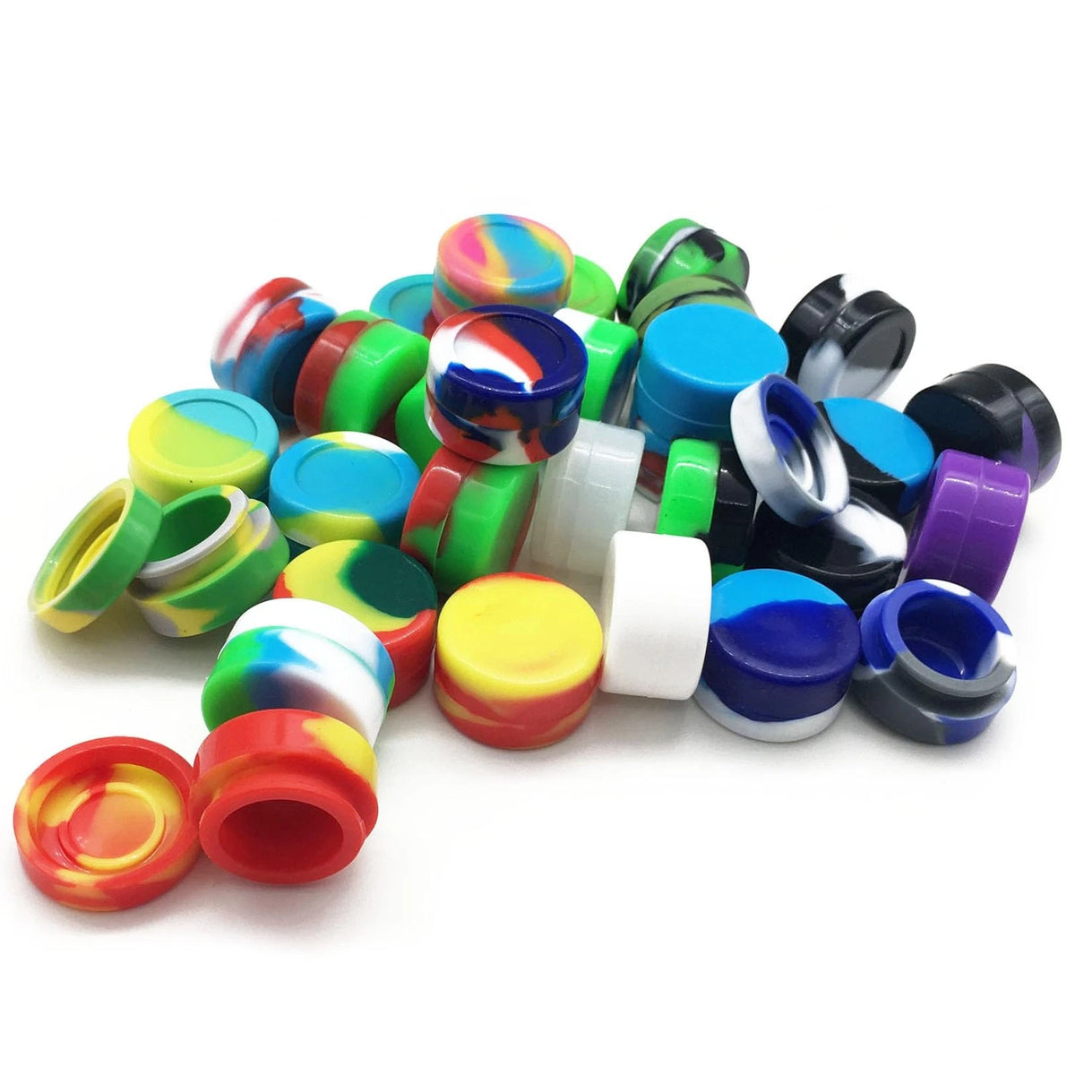 5ml Silicone Wax Concentrate Containers - Non-stick Jars (Multi)
