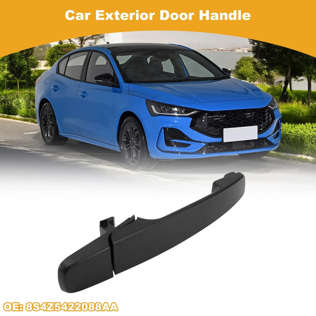 Rear Door Handle No. 8S4Z5422088AA for Nissan Frontier (2001–2004) Black