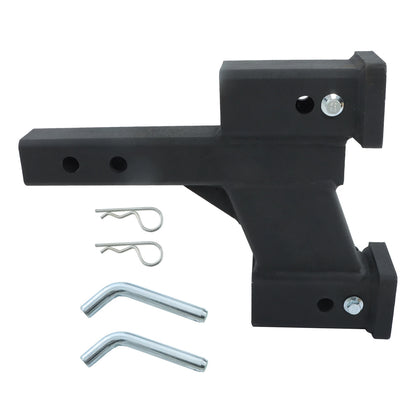 2-In Receiver Adjustable Rise/Drop Dual Hitch Extender for Trailer (BCK100133K)