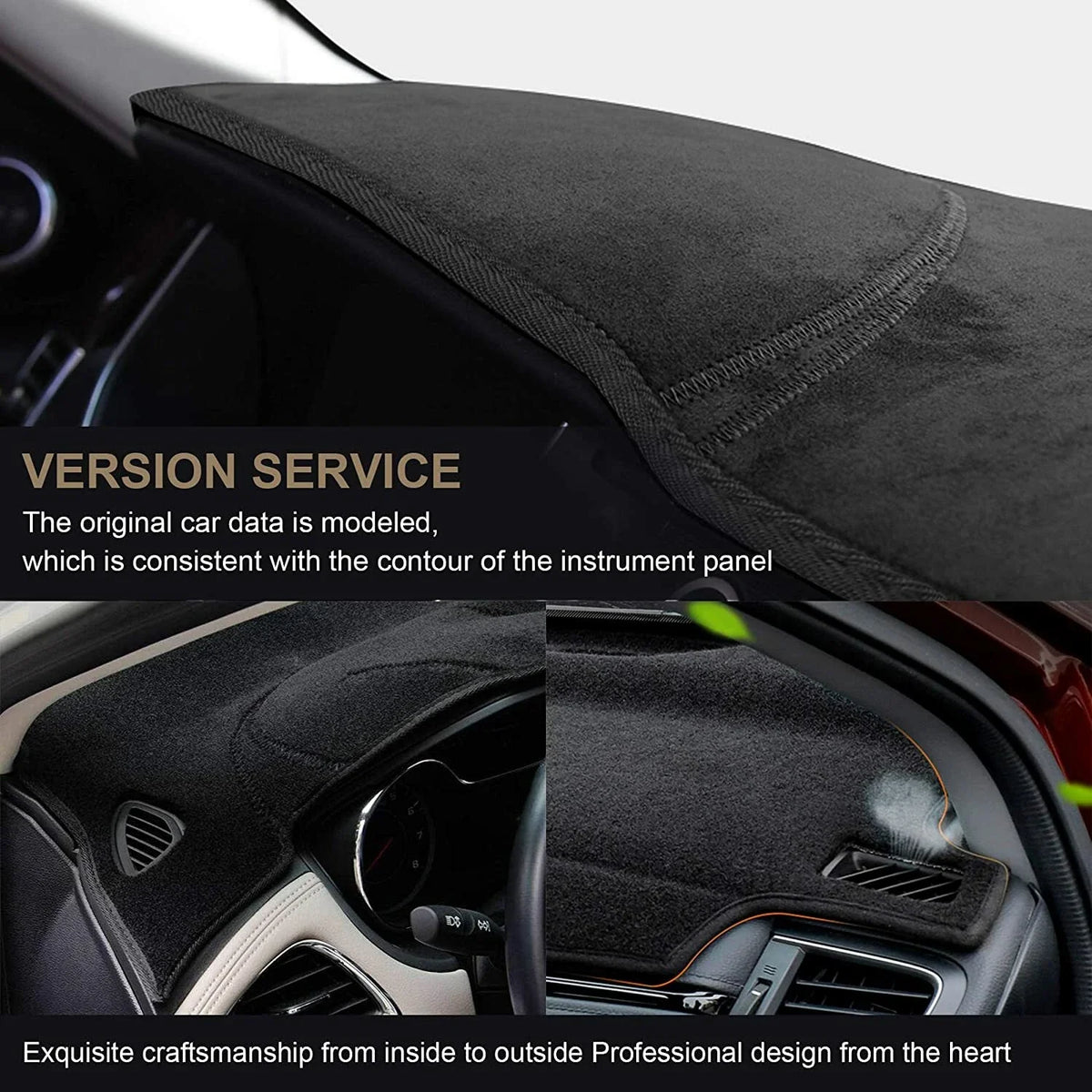 Non-Slip Dash Mat for Toyota Hiace VAN GDH300R LWB 2019-2023 Black AU