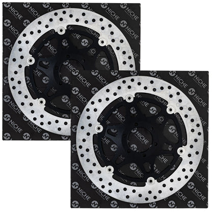 Set of 2 Front Brake Rotors for Ducati 748R 996R (519-CRT2677R, 49240101A)