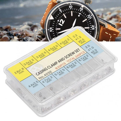 240Pcs Watch Casing Clamp Adapter Securing Screw Washer for ETA EBS (ERG947201)