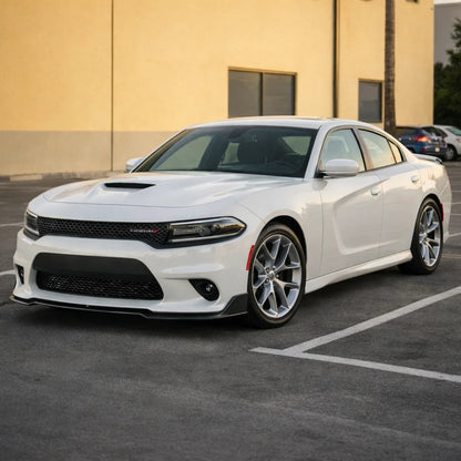 Matte Black ABS Front Bumper Lip for Dodge Charger GT/R/T/Scat Pack (2015–2023)