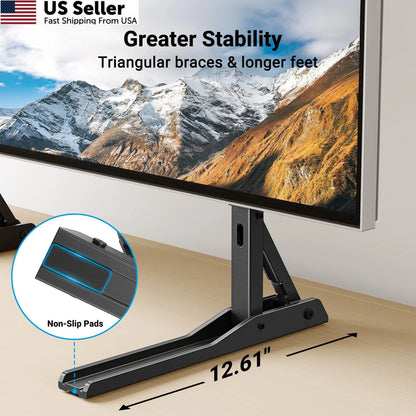 Universal TV Stand Mount for 37"-70" TVs (Steel Leg, Black)