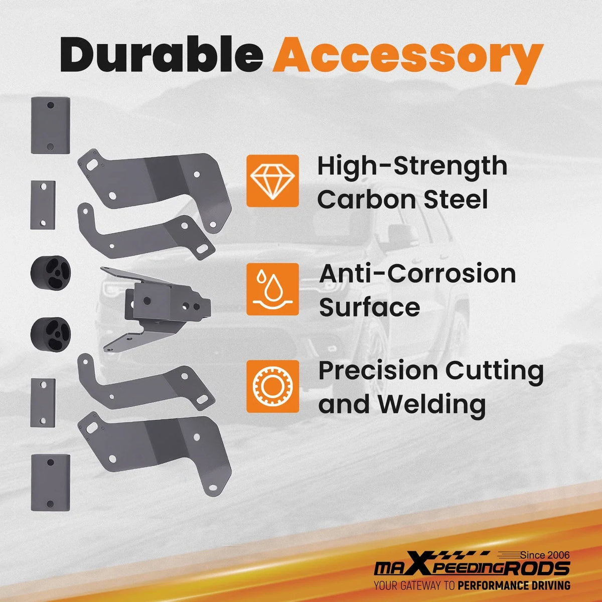 3.5" Lift Kit with Shocks for Jeep Wrangler JL Unlimited (2018–2023)