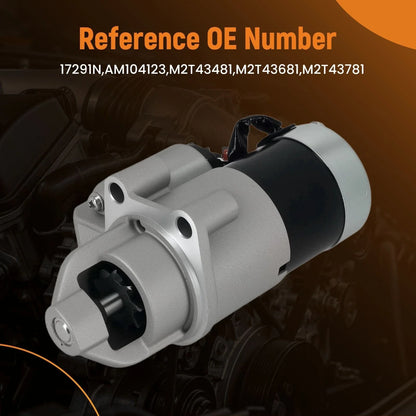 Starter Motor for Steiner 410 (12V 0.8kW, M2T43781, 17291N, 9 Teeth, CCW)