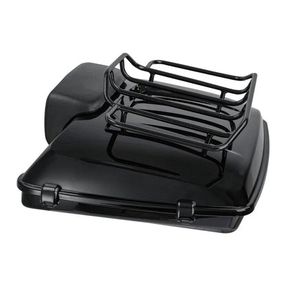 Black Razor Trunk Backrest Mount Base Plate for Harley Electra Glide (2014–2026)