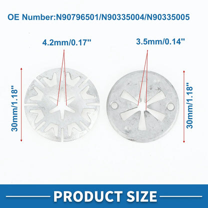 Set of 30 Heat Protection Clamping Discs Washer No.N90796501 for Audi A3 (2015–2024)