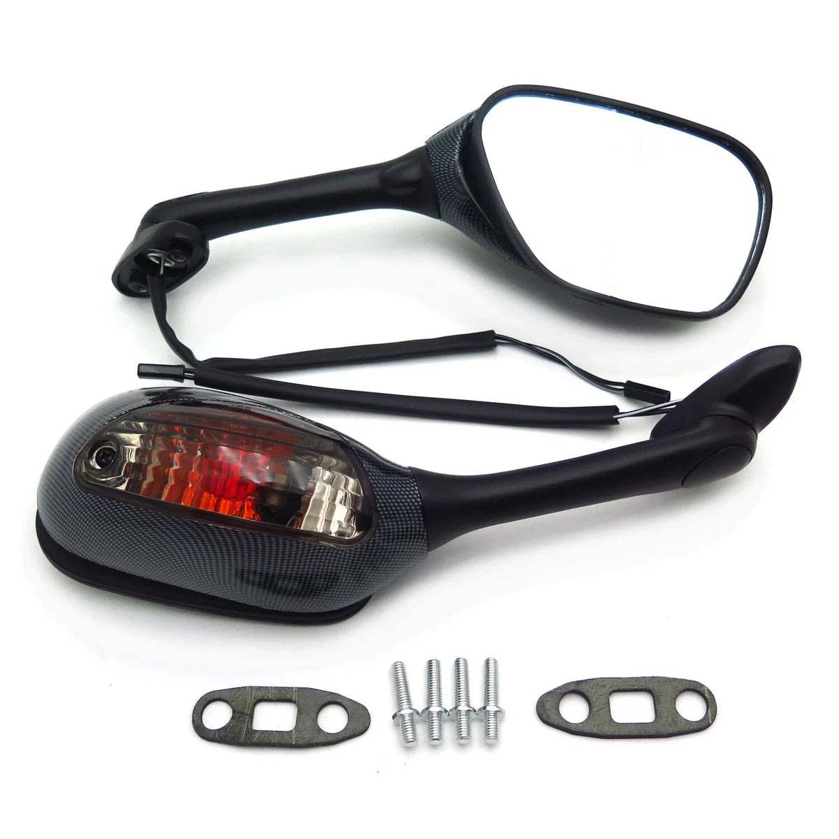 Integrated Turn Signal Side View Race Mirror for Suzuki GSXR 750 (2006–2015)
