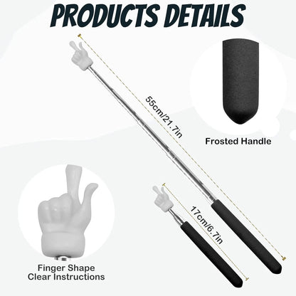 2Pcs Telescopic Pointer for Teachers (Extendable Hand Pointer)