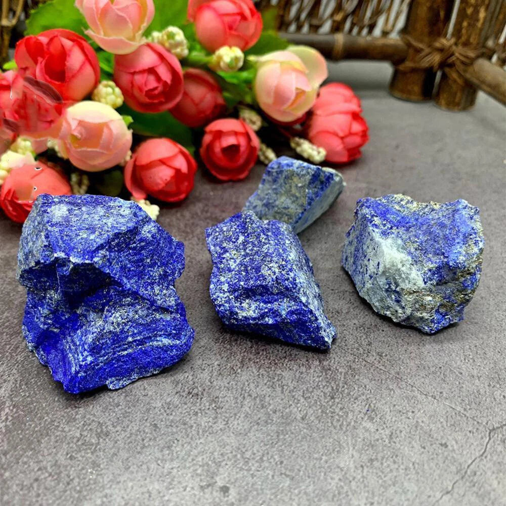 Natural Afghanistan Lapis Lazuli Rough Gemstone Crystal (100g)