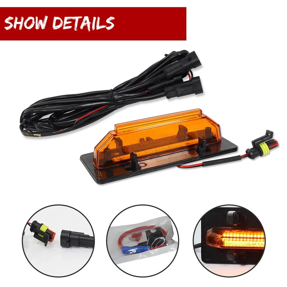 Set of 5 Amber LED Front Grille Lights for Ford F150 (2021–2023)