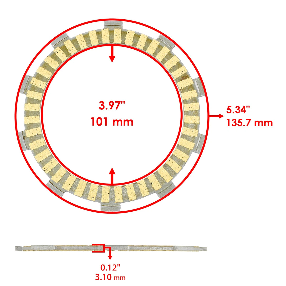 Clutch Plates Springs Kit for Honda CB650R CBR650R NC750X (2019–2023) FX103A1001MD