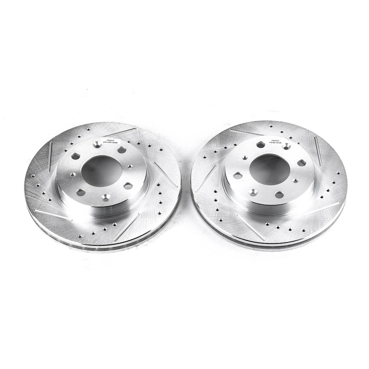 2X Powerstop Brake Discs for Honda Civic Coupe Sedan (1990–2000) JBR525XPR