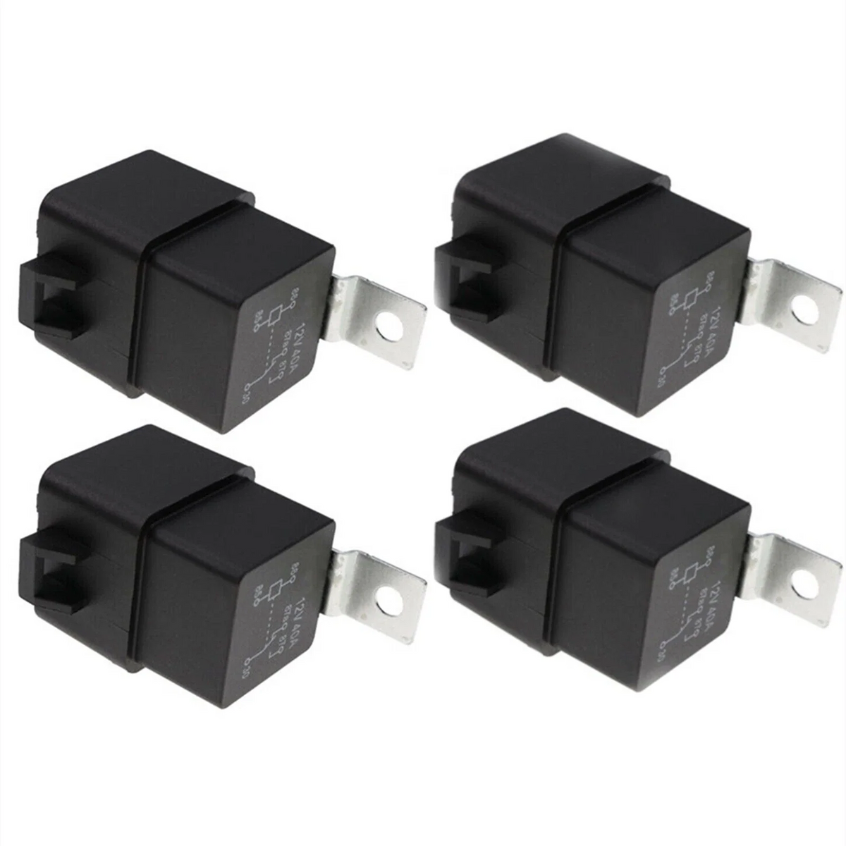 4-Pack 12V Power Relay for Mercury Force CMC Trim (882751A1, 3854138, 73040, 828151)