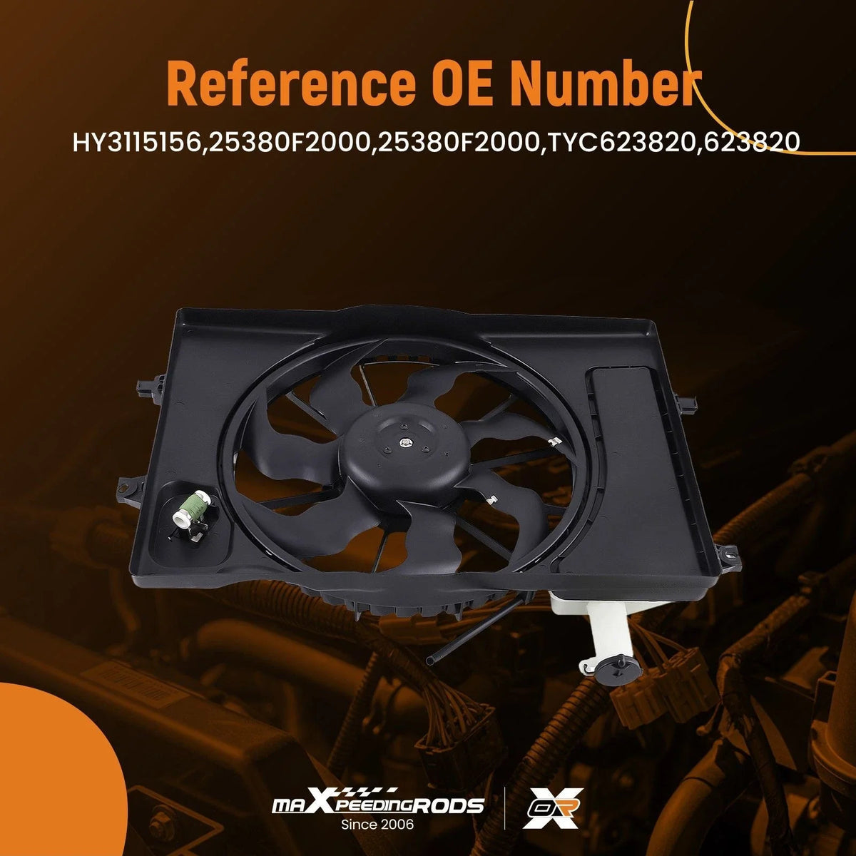 Cooling Fan for Hyundai Elantra Sedan/GT 2.0 (2017–2020) 623820