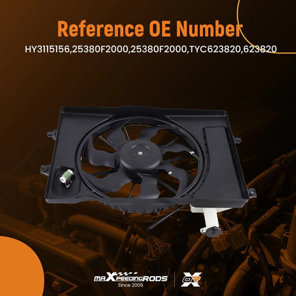 Cooling Fan for Hyundai Elantra Sedan/GT 2.0 (2017–2020) 623820