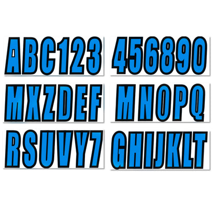 Sticker Decals A-Z Letters & 0-9 Numbers for Marine Boat (Boat Stickers)