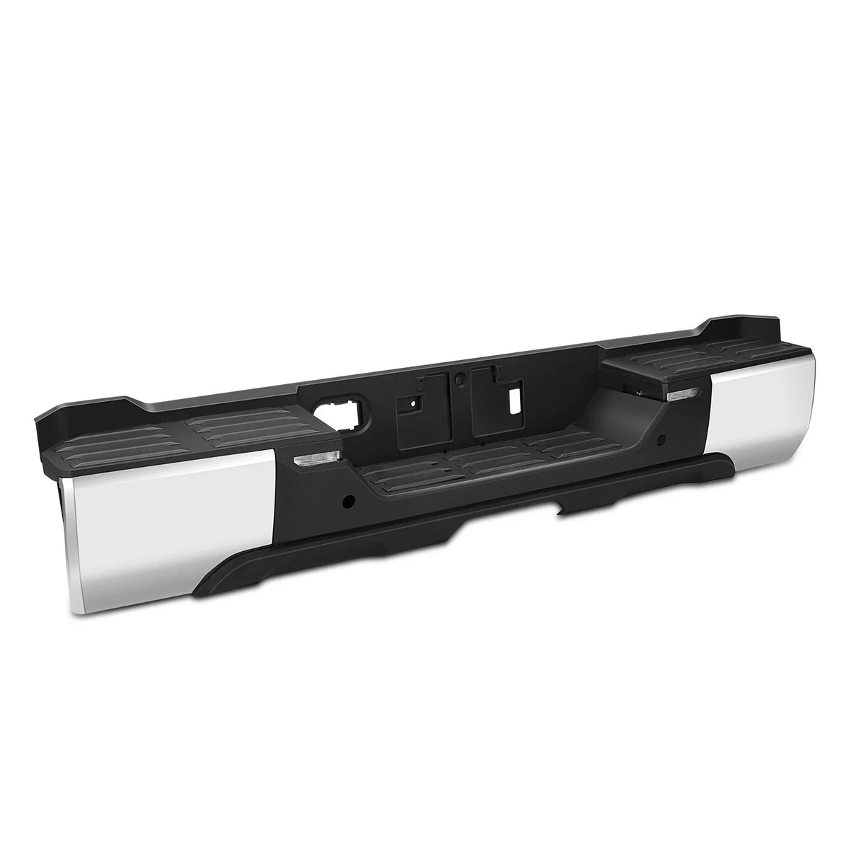 Rear Bumper Assembly for Toyota Tundra (2022–2026) w/Park Sensor Hole + LED Lamp Chrome