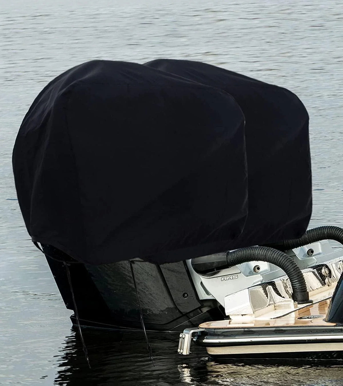 Outboard Engine Cover for Boat Motor (60HP-100HP) - Waterproof Black