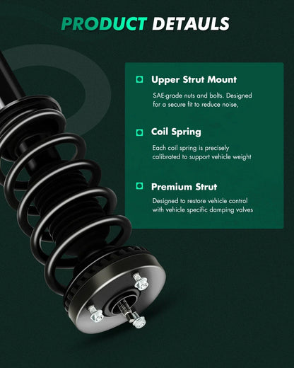 Front Complete Struts & Rear Shocks Mount Kits for Chrysler 300 RWD (2011–2019)