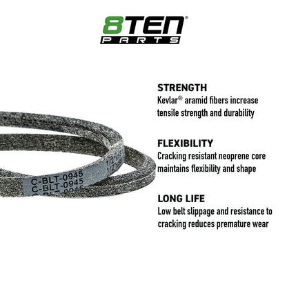 8TEN Kevlar Belt for Snapper RZT26520 RZT27460 (2002648, 02002648P)