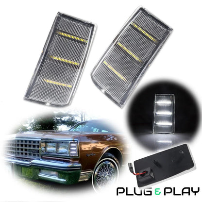 Clear White Side Marker Light for Pontiac Parisienne Bonneville Safari (1983–1989)