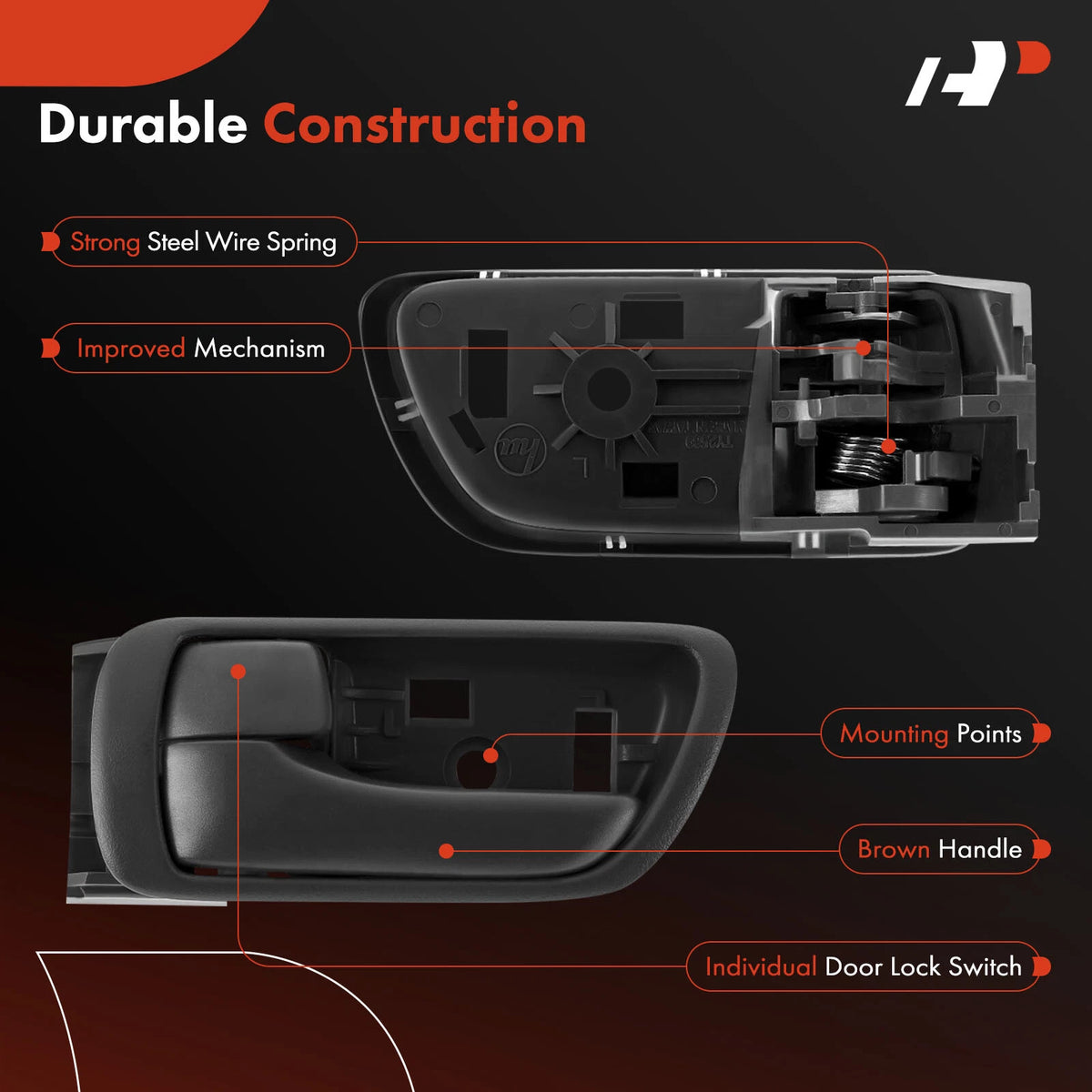 Front Left Door Handle for Toyota Camry (2002–2006) 69206-AA030-B0, 69206-33030-B, 83910