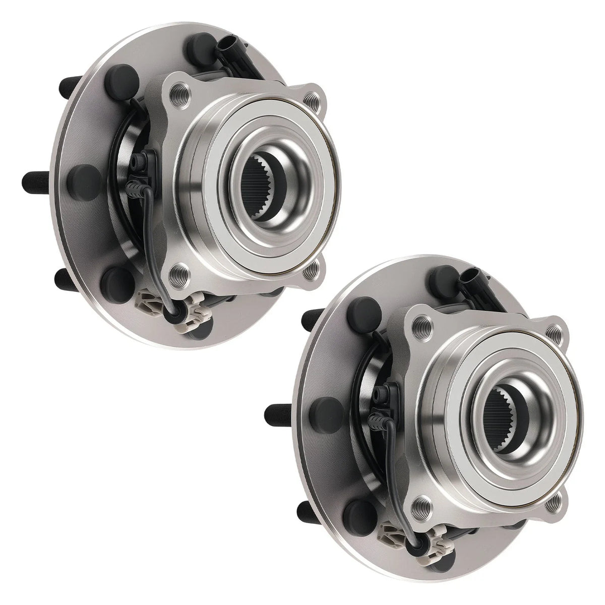 2x Front 8 Bolt Wheel Hub & Bearing for GMC Sierra 3500 HD (2007–2010) 515099