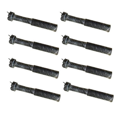 Pack of 8 Trailer Axle Kit with Hubs, Spindles, Seals, Caps & Bearings