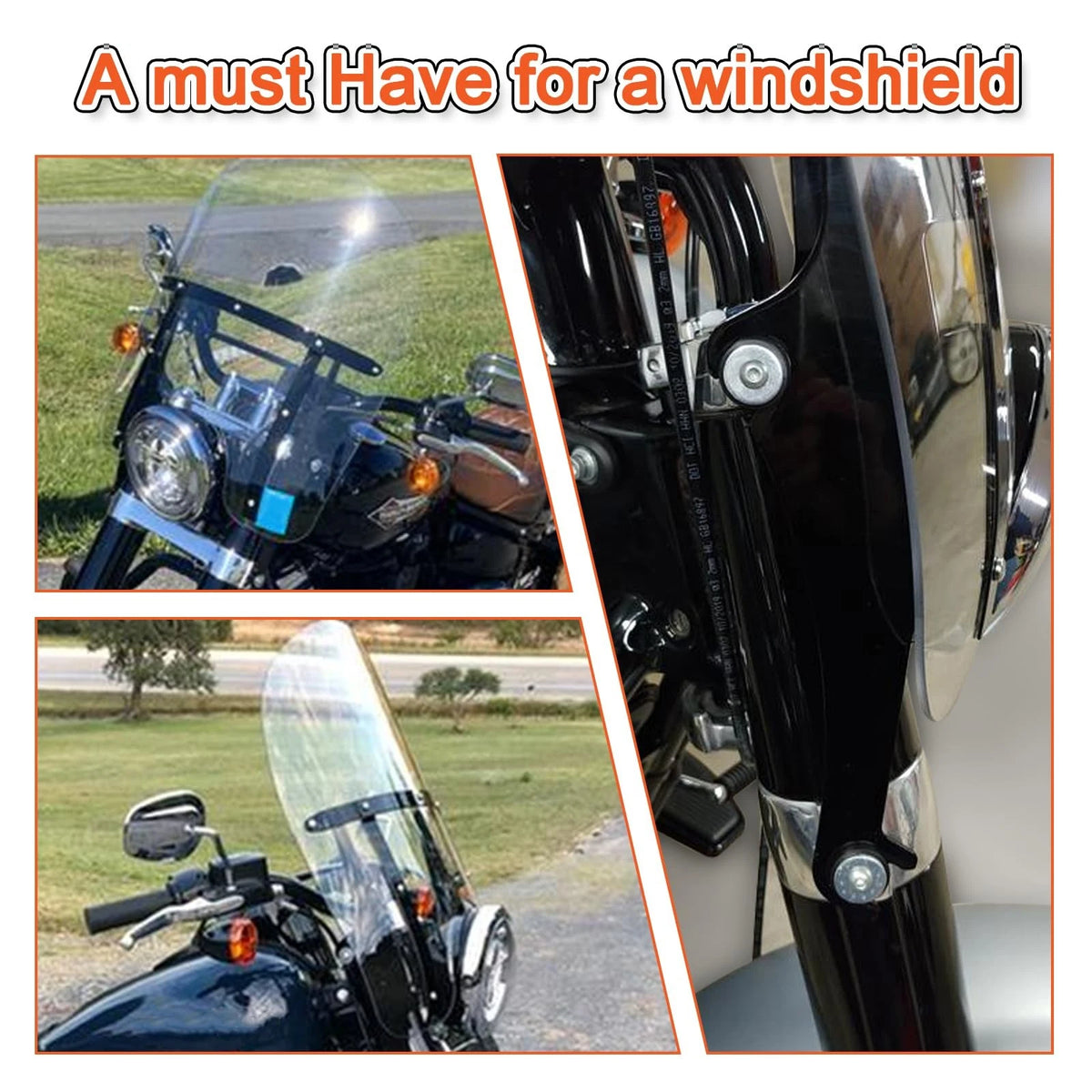 Windshield Docking Hardware Kit for Harley Touring Road King (2014–2023)