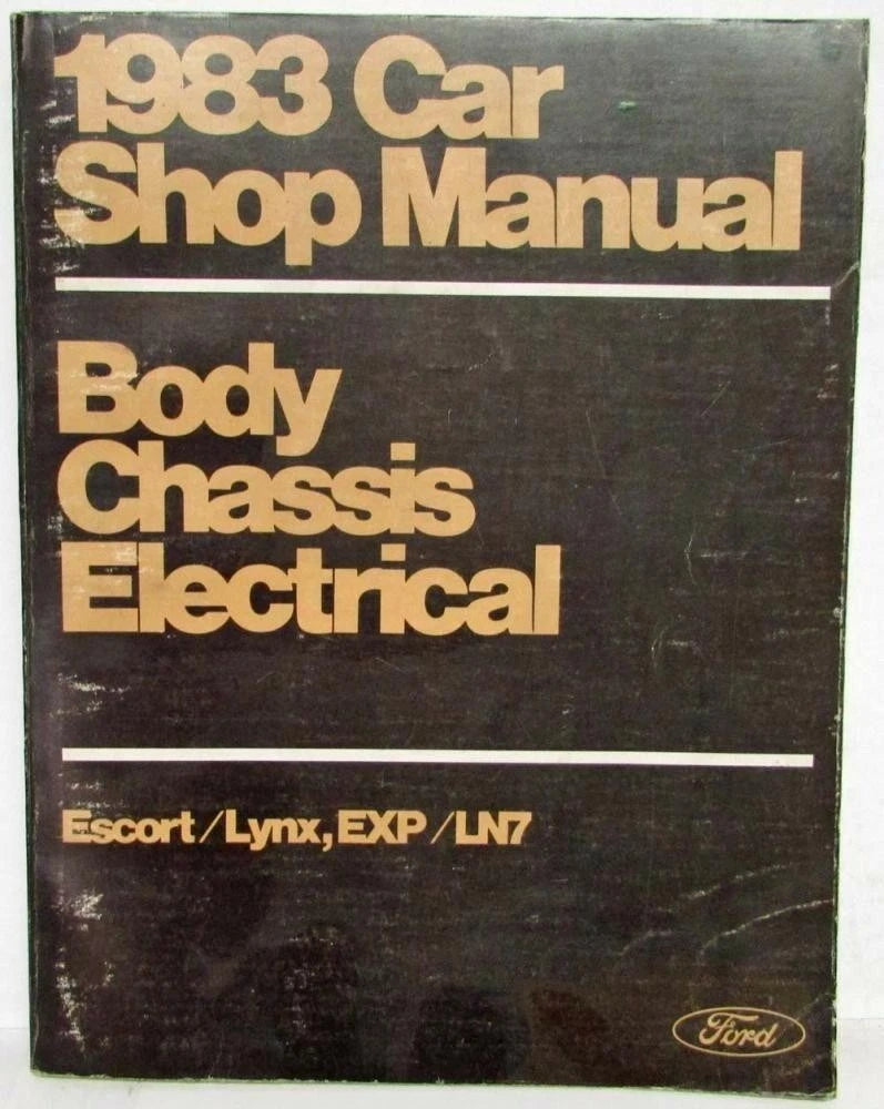 Set of 2 Service Repair Manuals for Ford Escort EXP Mercury Lynx (1983)