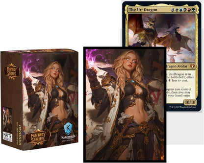 Set of 100 Textured Back Art Card Sleeves for Standard MTG (MS020-Liliana)
