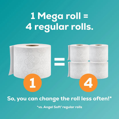 48 Rolls Angel Soft Toilet Paper with Fresh Linen Scent (320 Sheets)