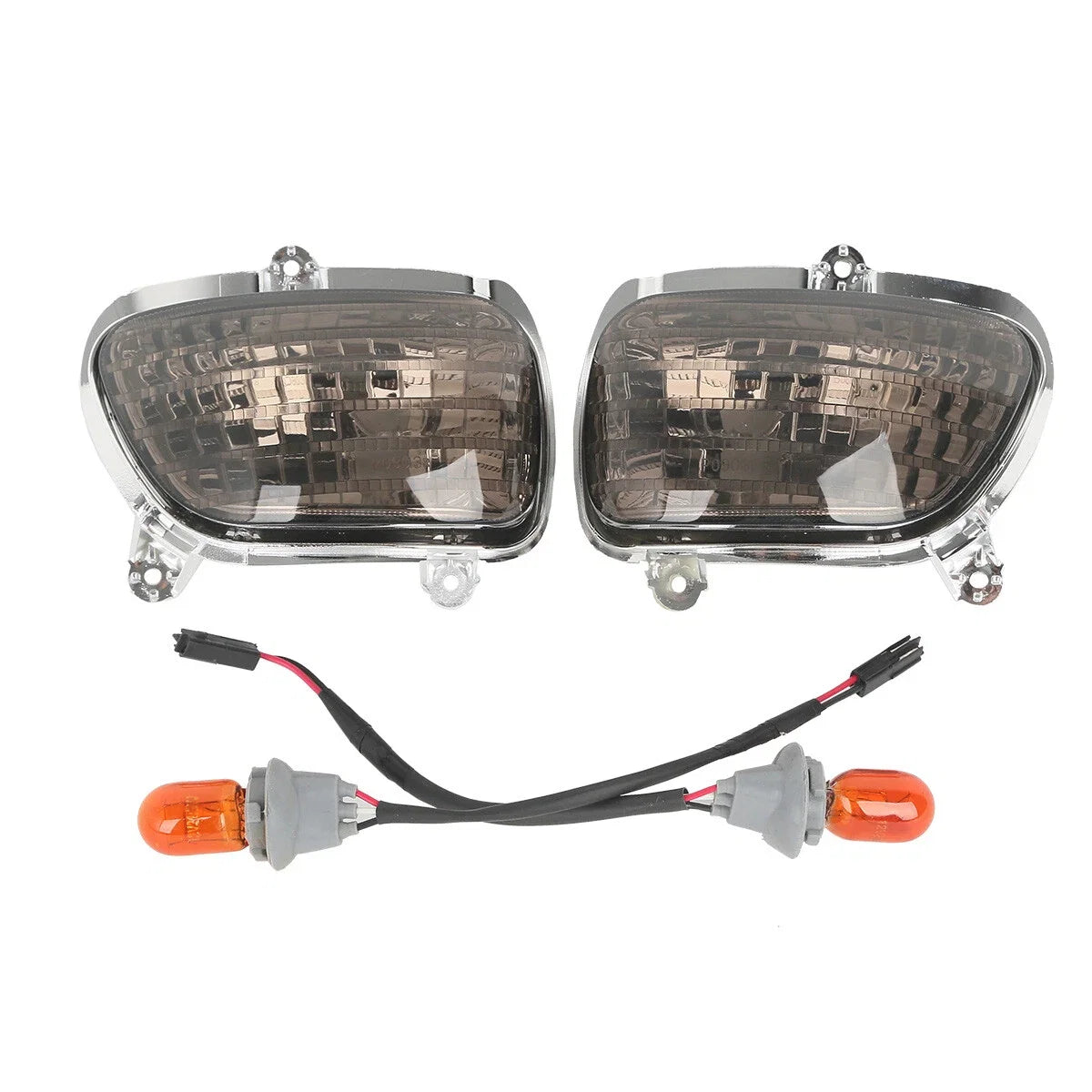 Smoke Front Side Turn Signal Lights for Honda Goldwing GL1800 (2001–2017)