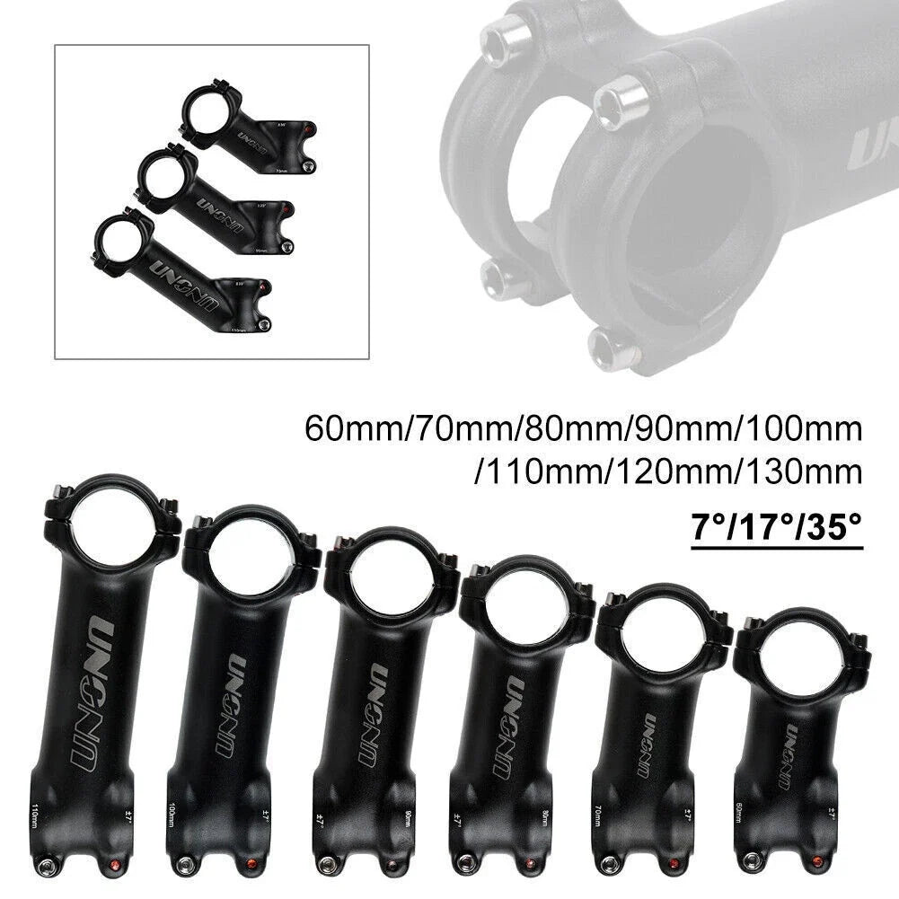 Universal Aluminum Handlebar Stem 31.8mm 60-130mm for MTB Road Bike (7/17/35°)