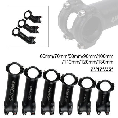 Universal Aluminum Handlebar Stem 31.8mm 60-130mm for MTB Road Bike (7/17/35°)