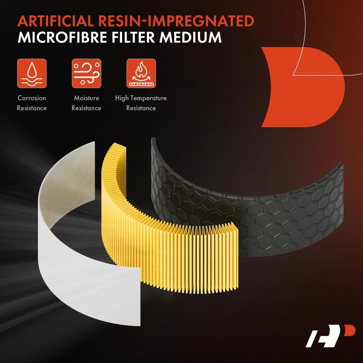 2X Engine Air Filter for Ford F-250 F-350 F-450 Super Duty (2017–2019)