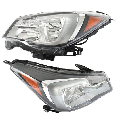 Headlights Pair for Subaru Forester (2017–2018) Halogen Clear