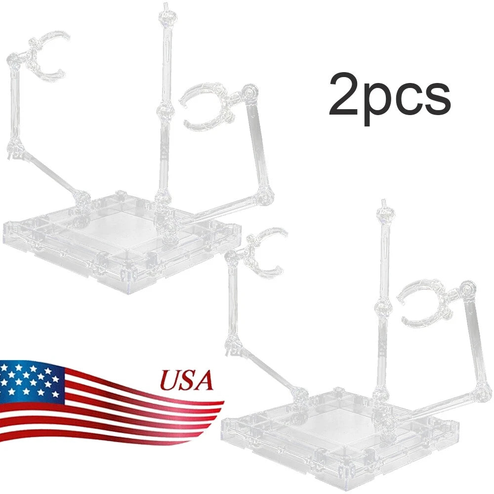 2PC Action Figure Stand for Display Holder Base Anime Model