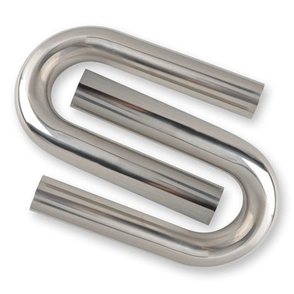 2X 2.5 Inch Mandrel Bend Exhaust Pipe for Universal Fit (T304 Stainless Steel)